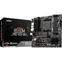 MSI - M/B AM4 (AMD) - B550M PRO-VDH WIFI - 4x DDR4 - Micro ATX