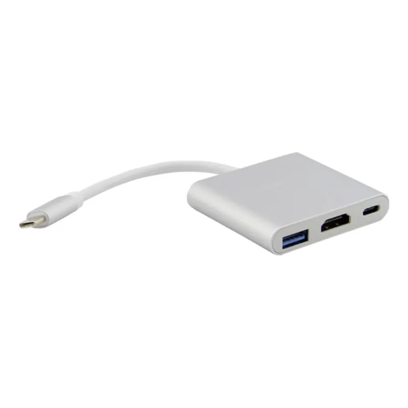 GENERICO - Convertidor 3 en 1 Type-C a HDMI y USB 30 para dispositivos
