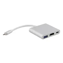 GENERICO - Convertidor 3 en 1 Type-C a HDMI y USB 30 para dispositivos
