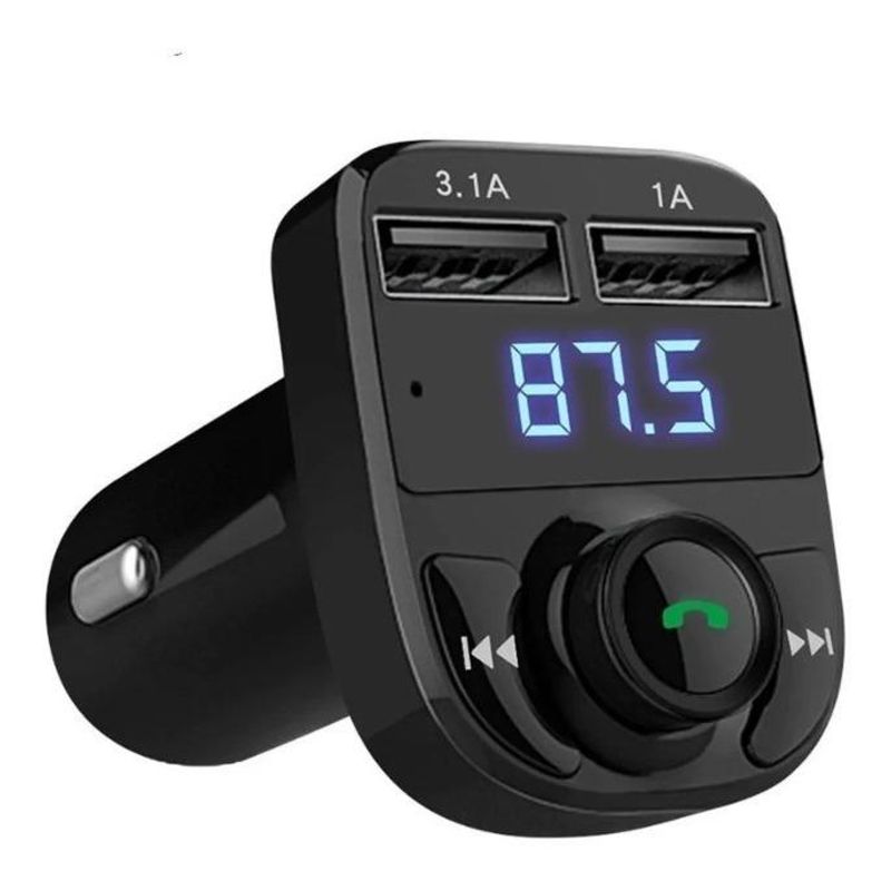 GENERICO - Transmisor FM Bluetooth para coches con carga USB rápida