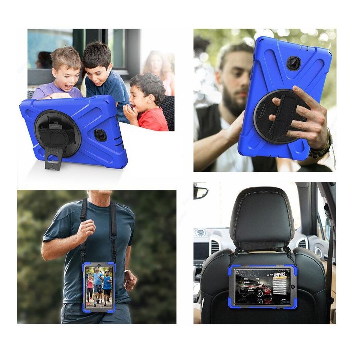 GENERICO - Funda Giratoria 360 Antichoque para Tablet de 9