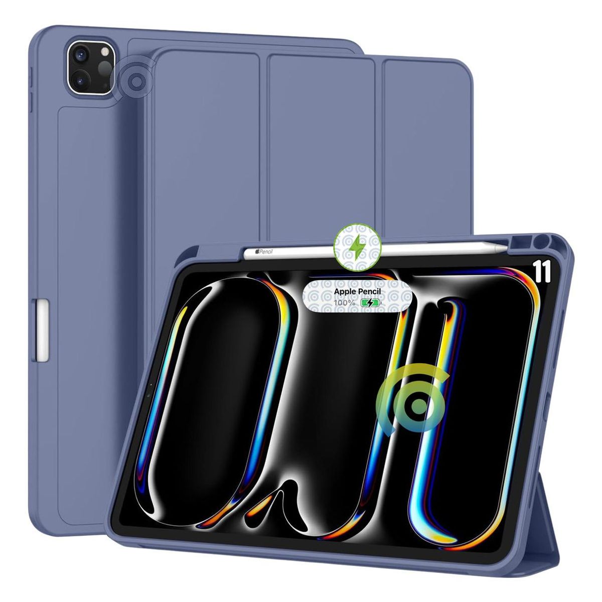 GENERICO - Funda Smart Case para iPad Pro 11 con Carga de Pencil