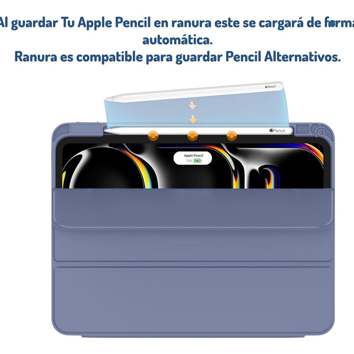 GENERICO - Funda Smart Case para iPad Pro 11 con Carga de Pencil