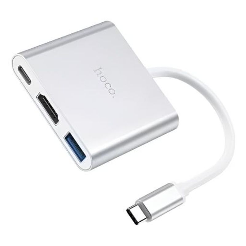 GENERICO - Convertidor USB-C a HDMI y USB 30 para 4K UHD