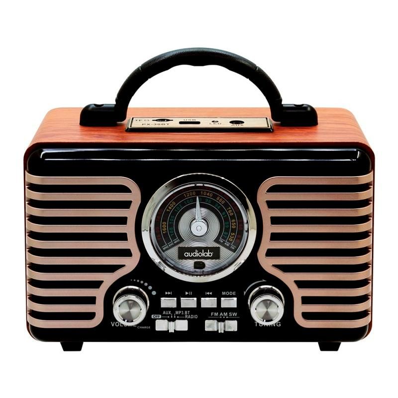 AUDIOLAB - Parlante Retro 05 Bluetooth Fm Audiolab - Multicolor