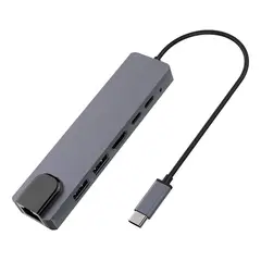 GENERICO - HUB 6 en 1 USB-C con HDMI 4K y Carga Rápida 100W