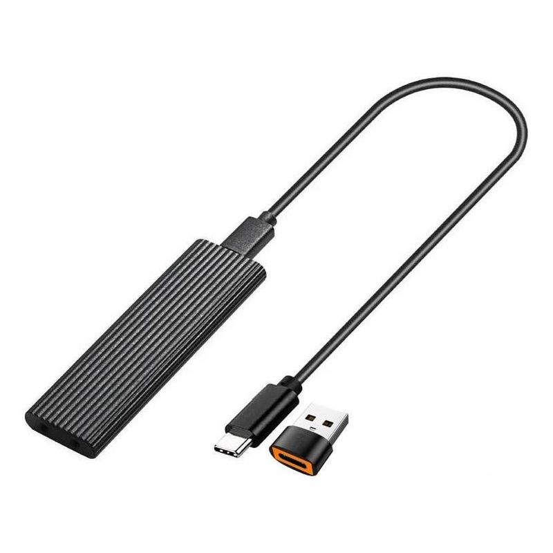 GENERICO - Caja Externa USB Tipo C para SSD M2 NVME y SATA 10 Gbps