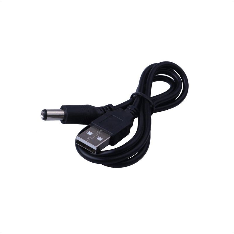 GENERICO - Pack de 5 Cables USB a DC 55 x 21 mm para Alimentación