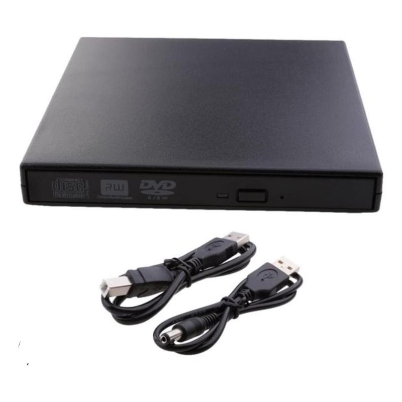 GENERICO - Lector y Grabador Externo USB para CD y DVD Portable