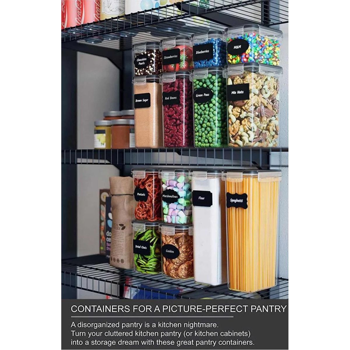 GENERICO - Contenedores Herméticos para Alimentos - Set de 5 Piezas