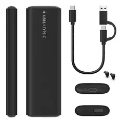 GENERICO - Cofre de Aluminio para SSD M2 NVMe y SATA USB 30 y C