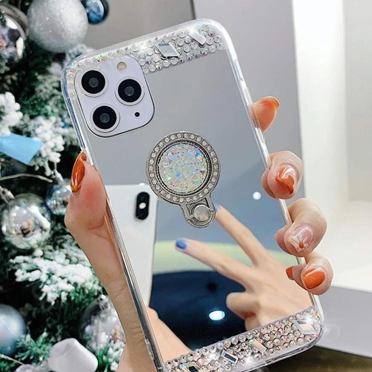 GENERICO - Funda Espejo Brillante para iPhone 14 Pro en Silicona