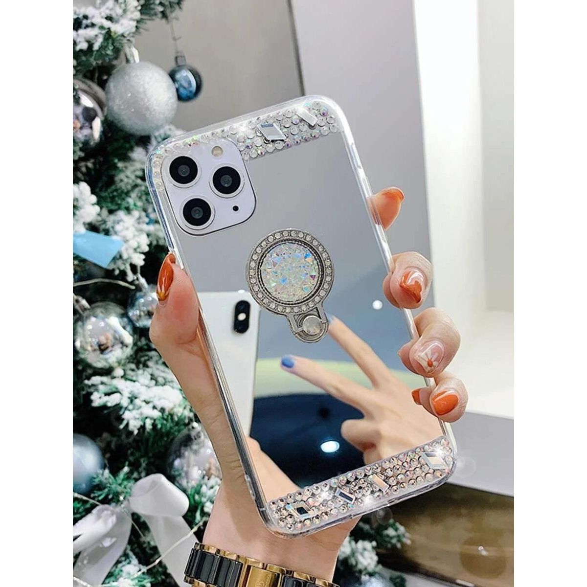 GENERICO - Funda Espejo Brillante para iPhone 14 Pro en Silicona