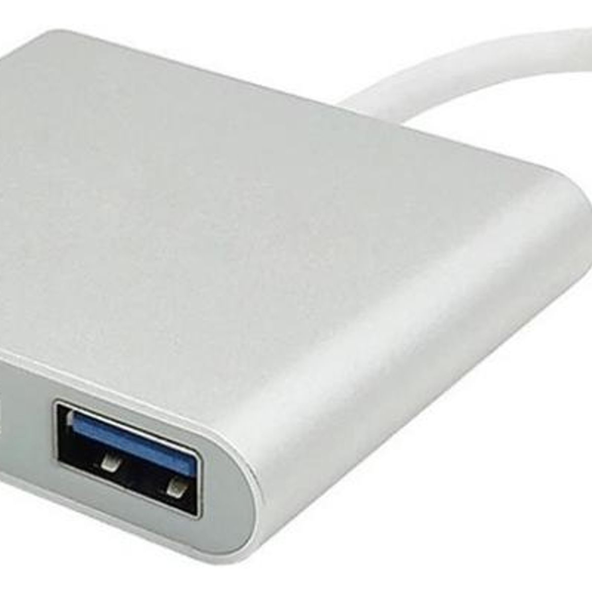 GENERICO - Adaptador USB Tipo C a HDMI Plateado de Alta Velocidad