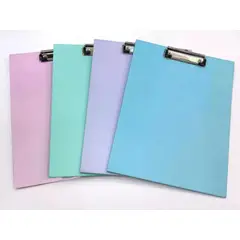 GENERICO - Pack de 10 Tablas Sujeta Papel A4 en Colores Pastel