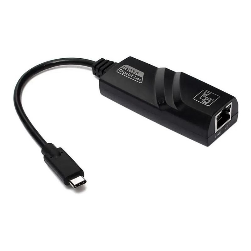 GENERICO - Adaptador USB-C a Ethernet RJ45 101001000 Mbps