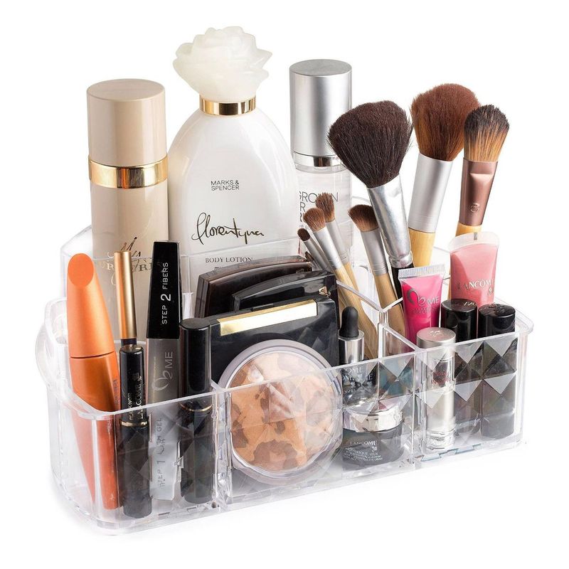 GENERICO - Organizador Cosmético Transparente de 2 Niveles Elegante