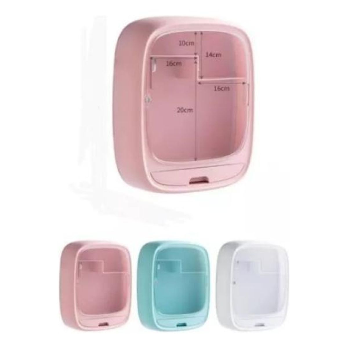 GENERICO - Organizador Elegante de Cosméticos con Cajones para Pared