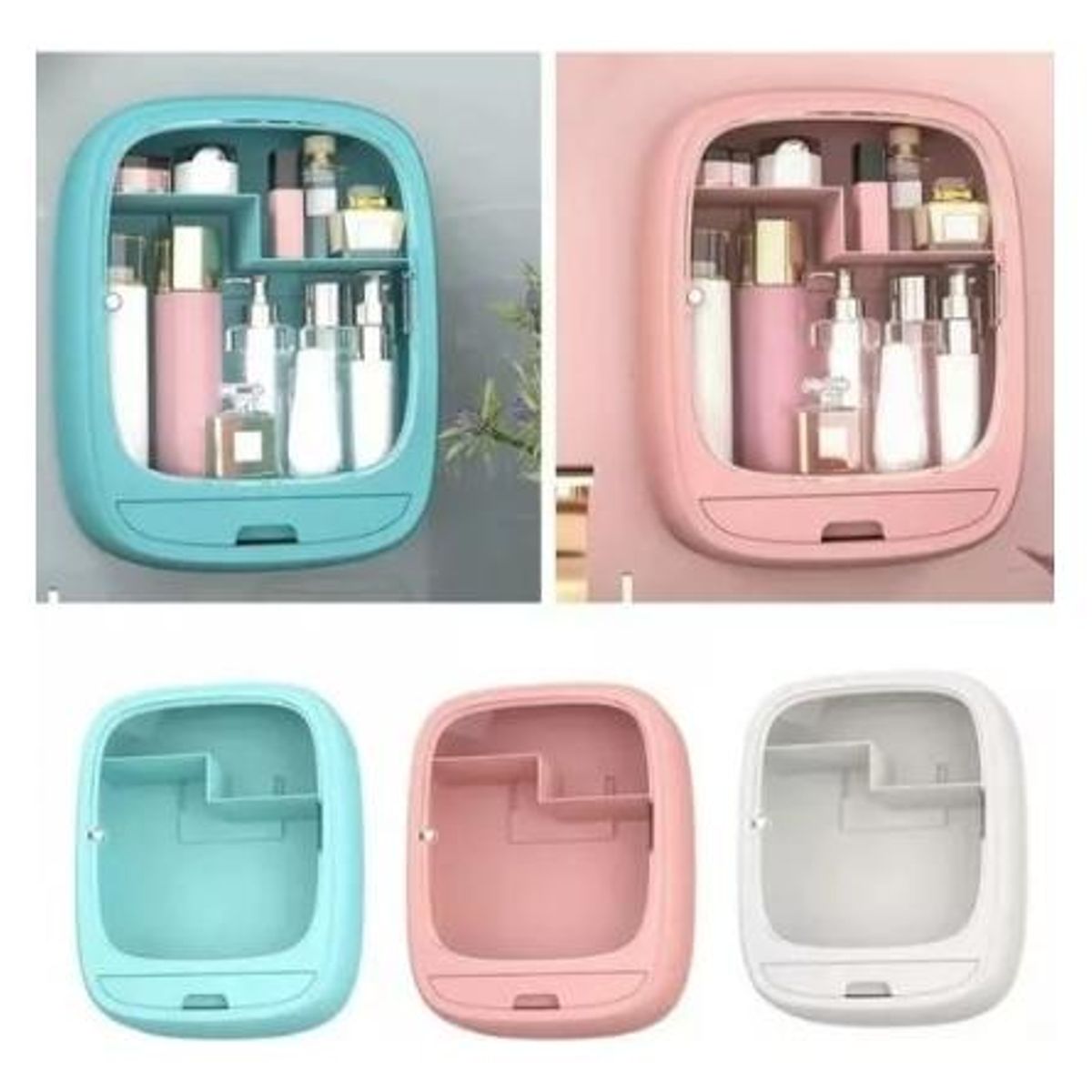 GENERICO - Organizador Elegante de Cosméticos con Cajones para Pared