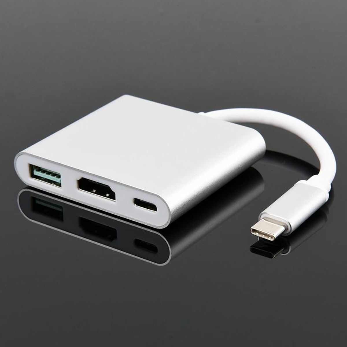 GENERICO - Adaptador USB-C a HDMI 4K con puerto USB 30 y carga rápida