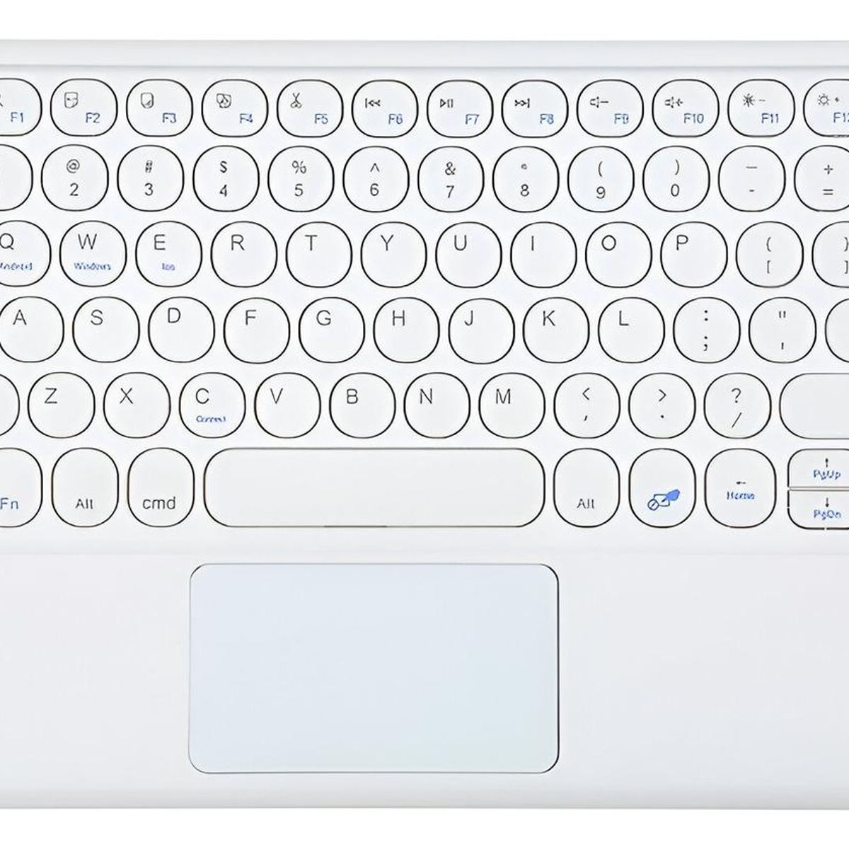 GENERICO - Teclado Bluetooth Español con Touchpad para Tablets y PC