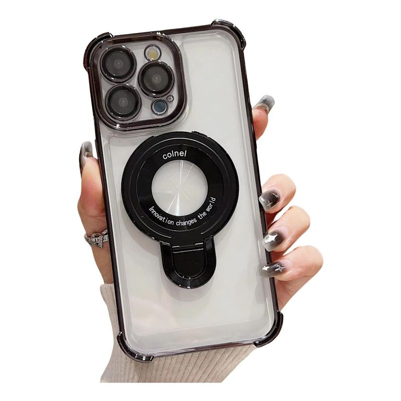 GENERICO - Funda Antigolpe Transparente con Soporte para iPhone 16