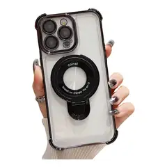 GENERICO - Funda Antigolpe Transparente con Soporte para iPhone 16