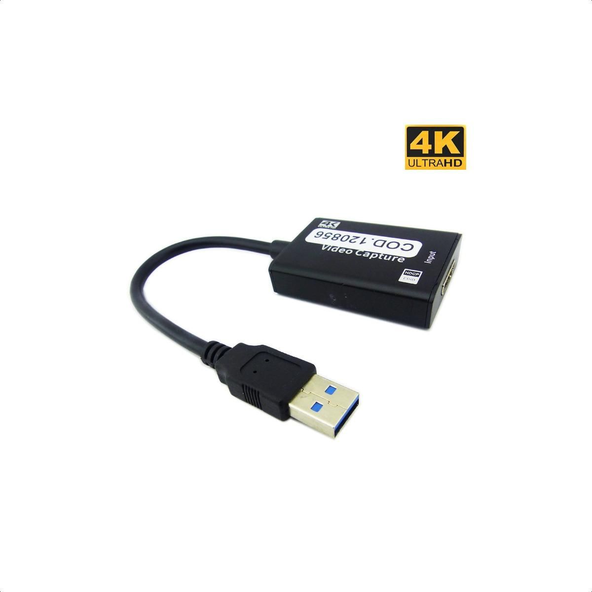 GENERICO - Capturadora de Video HDMI 4K para Streamers y Gamers