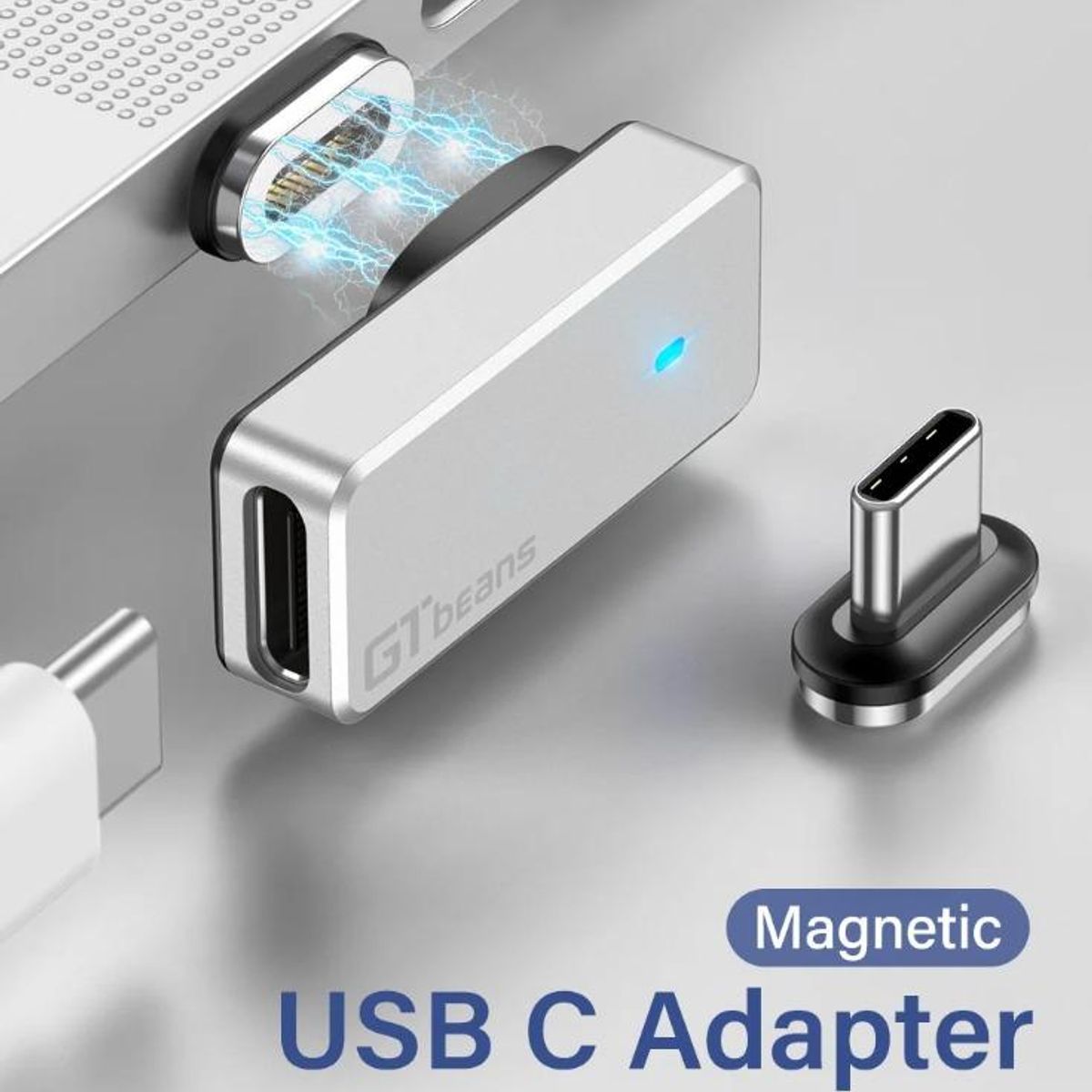 GENERICO - Adaptador Magnético USB C 30 con Conectores Incluidos