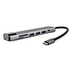 GENERICO - Adaptador 7 en 1 para MacBook Conectividad Total y Compacta