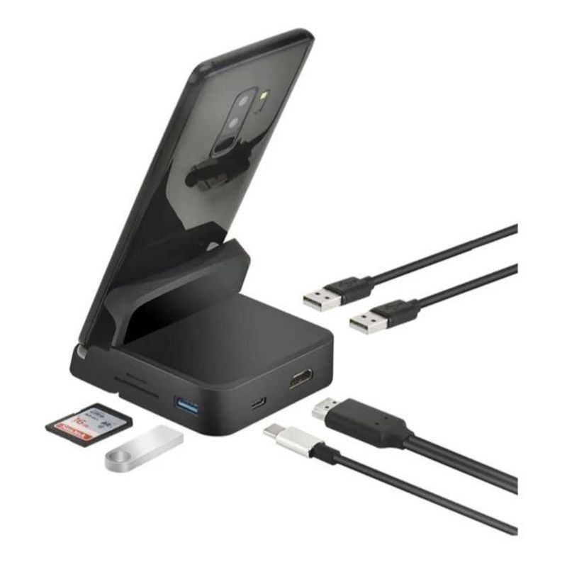 GENERICO - Hub USB-C 8 en 1 con HDMI carga rápida y SDTF