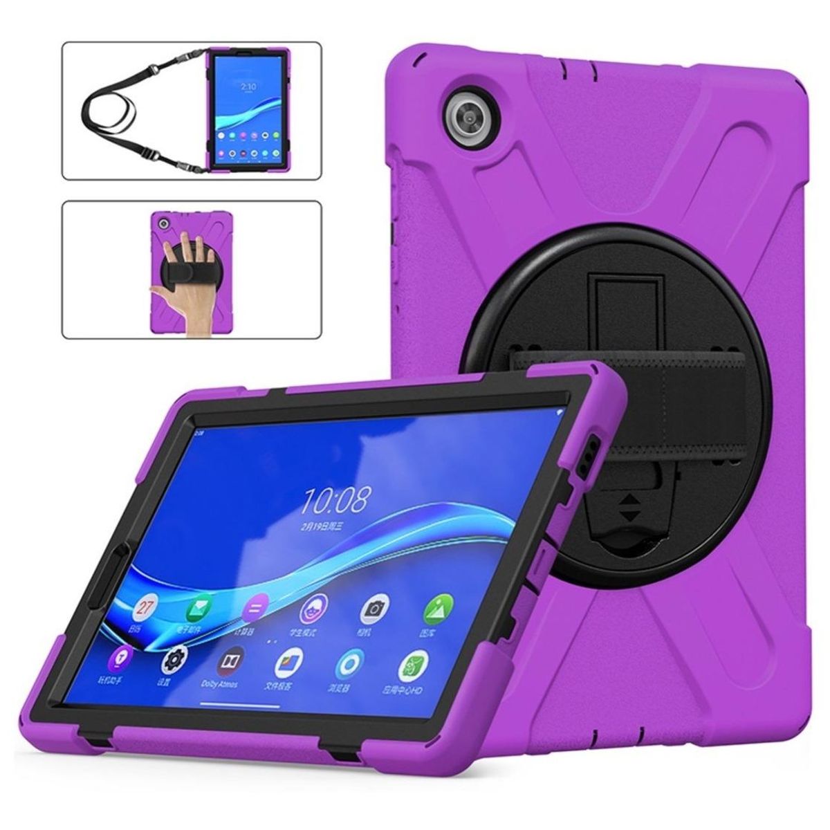 GENERICO - Funda Antigolpe con Soporte y Cinturón para Galaxy Tab A8