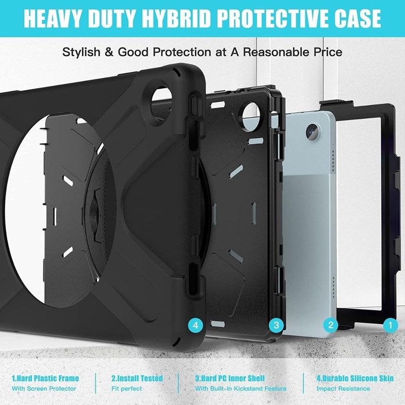 GENERICO - Funda Antigolpe para Tablet Lenovo M10 Plus 106 con Soporte