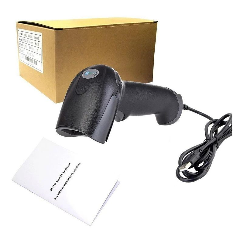 GENERICO - Escáner de Códigos de Barras 1D USB para PC y Laptop