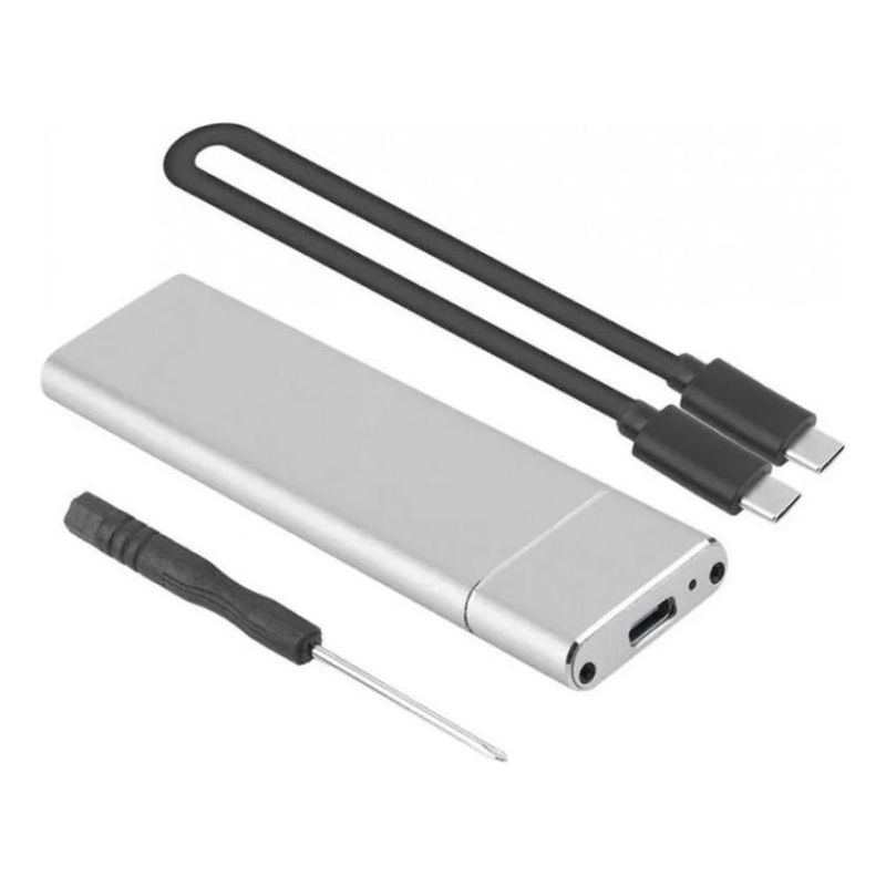 GENERICO - Cofre Externo para SSD M2 USB-C 6Gbps Aluminio Compacto