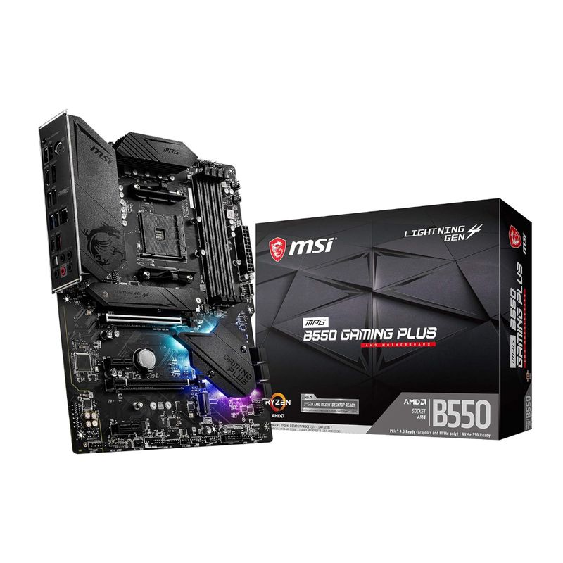 MSI - MB sAM4 AMD - MSI MPG B550 GAMING PLUS - 4x DDR4 - ATX