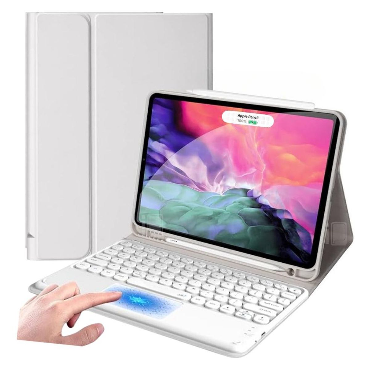 GENERICO - Funda Teclado Touchpad Magnético para iPad Pro 11 Español