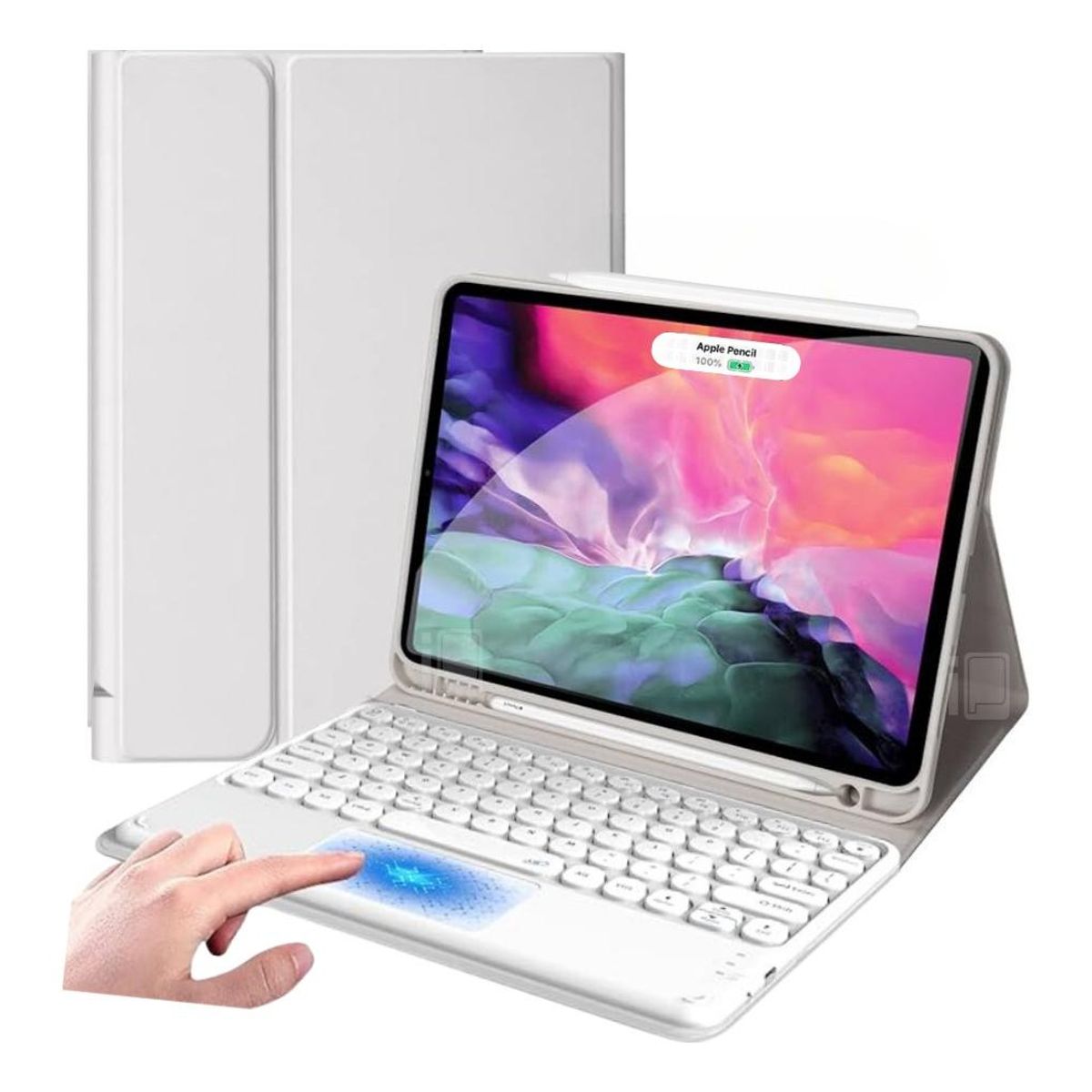 GENERICO - Funda Teclado Touchpad Magnético para iPad Pro 11 Español