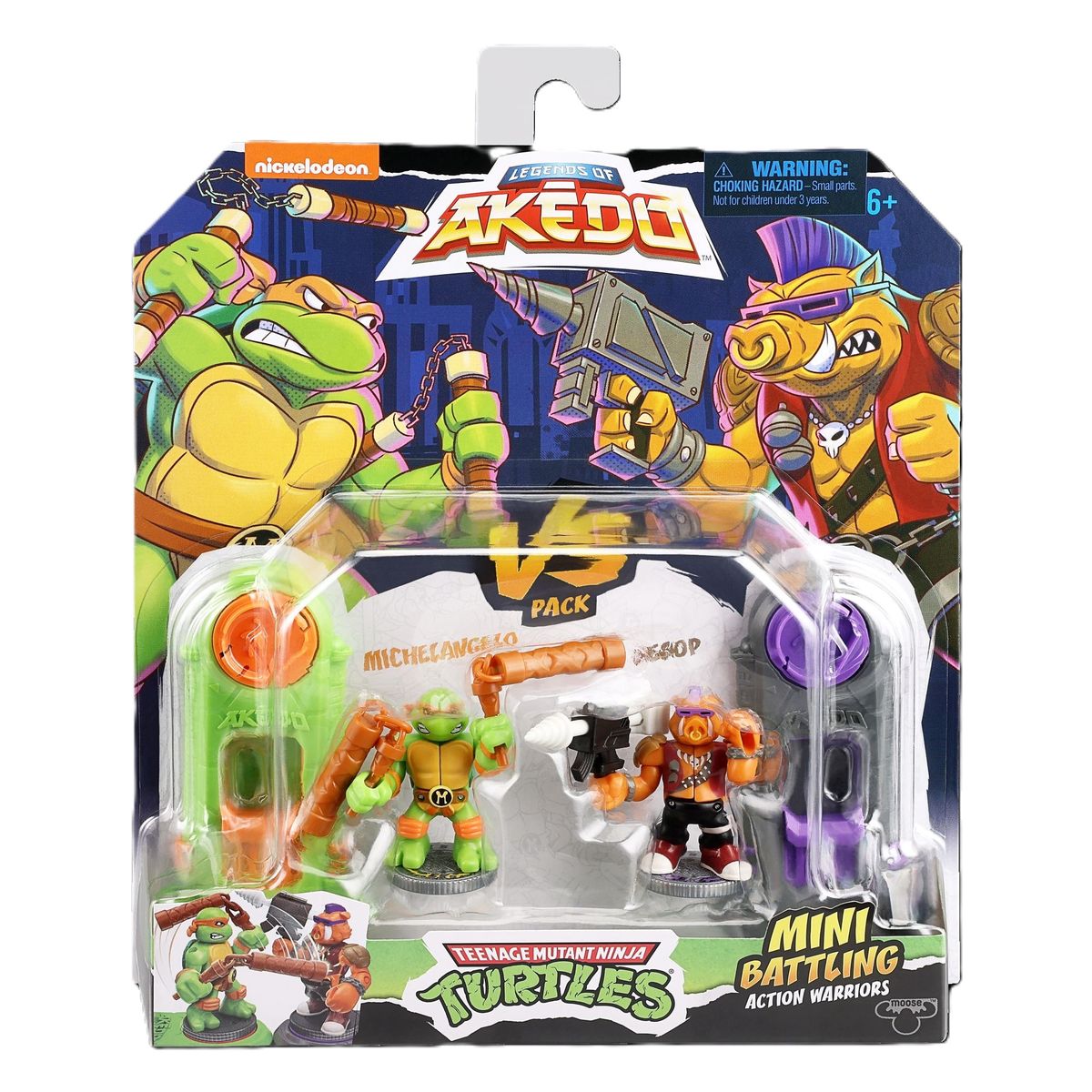 BOING TOYS - Akedo Tortugas Ninja Versus Pack Surtido S1