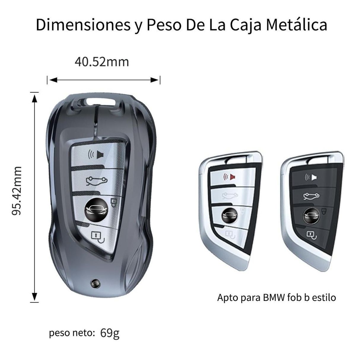 GENERICO - Funda de Llave Elegante para BMW con Protección Total