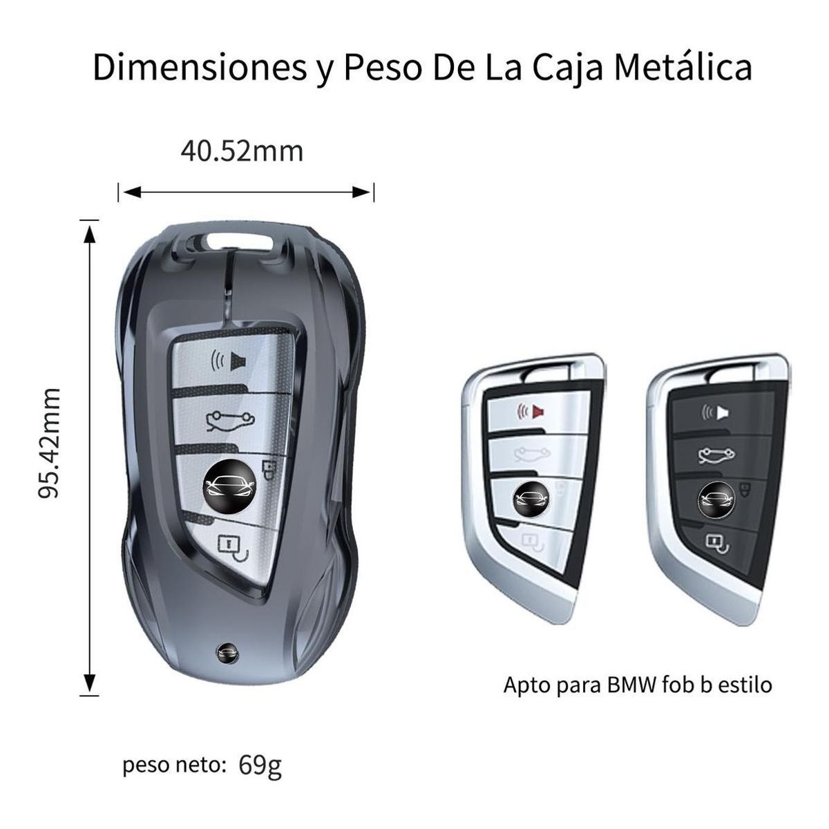 GENERICO - Funda de Llave Elegante para BMW con Protección Total