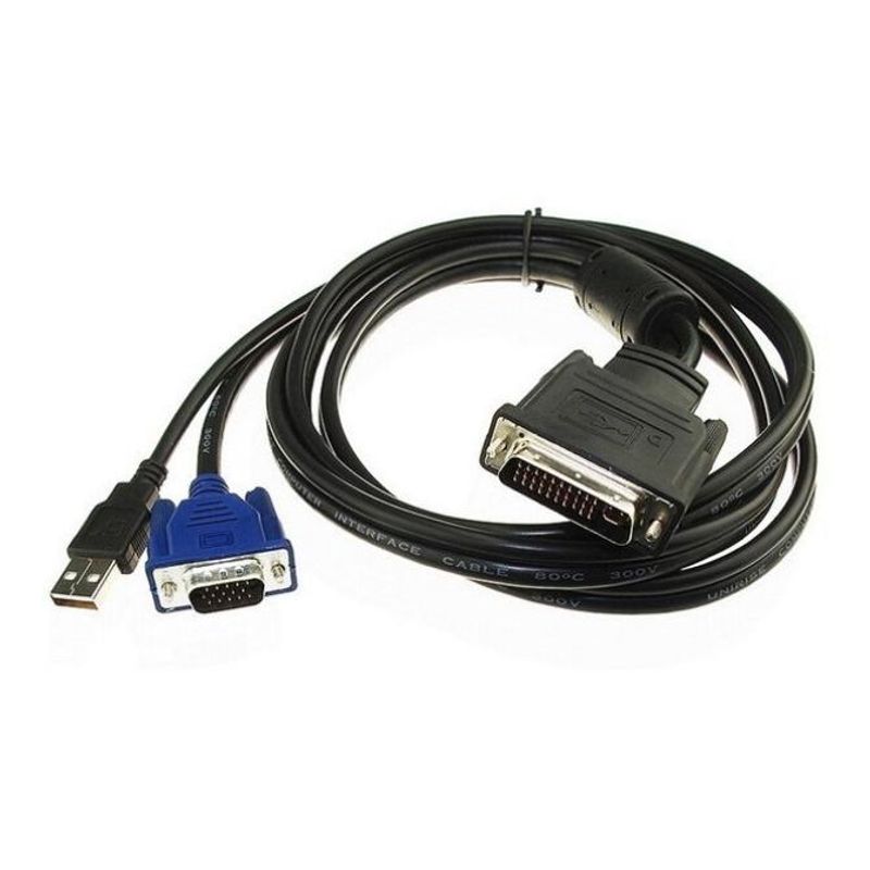 GENERICO - Cable Multiconector VGA USB DVI 18m para Proyector