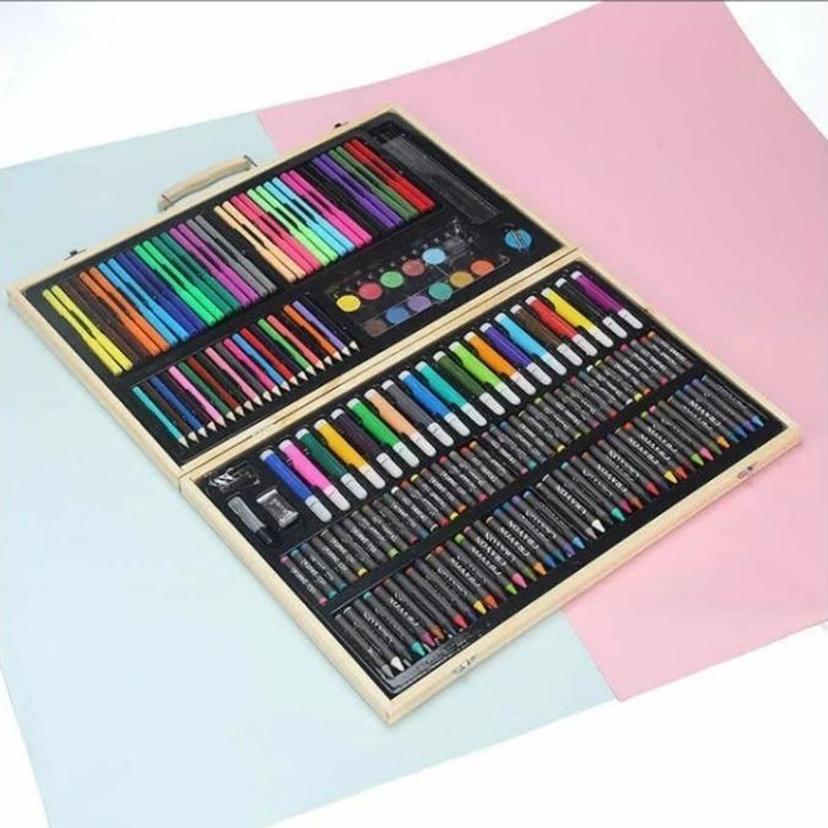 GENERICO - Estuche Profesional con 180 Lápices de Dibujo a Color