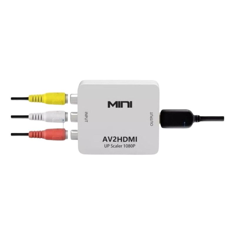 GENERICO - Convertidor HDMI a RCA con cables Plug & Play AV 1080i