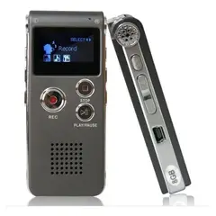 GENERICO - Grabadora Digital de Voz con Memoria de 8GB y Micrófono