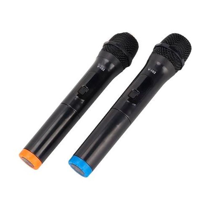 GENERICO - Pack de 2 Micrófonos Inalámbricos para Karaoke y Eventos