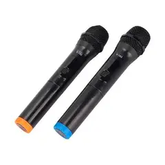 GENERICO - Pack de 2 Micrófonos Inalámbricos para Karaoke y Eventos