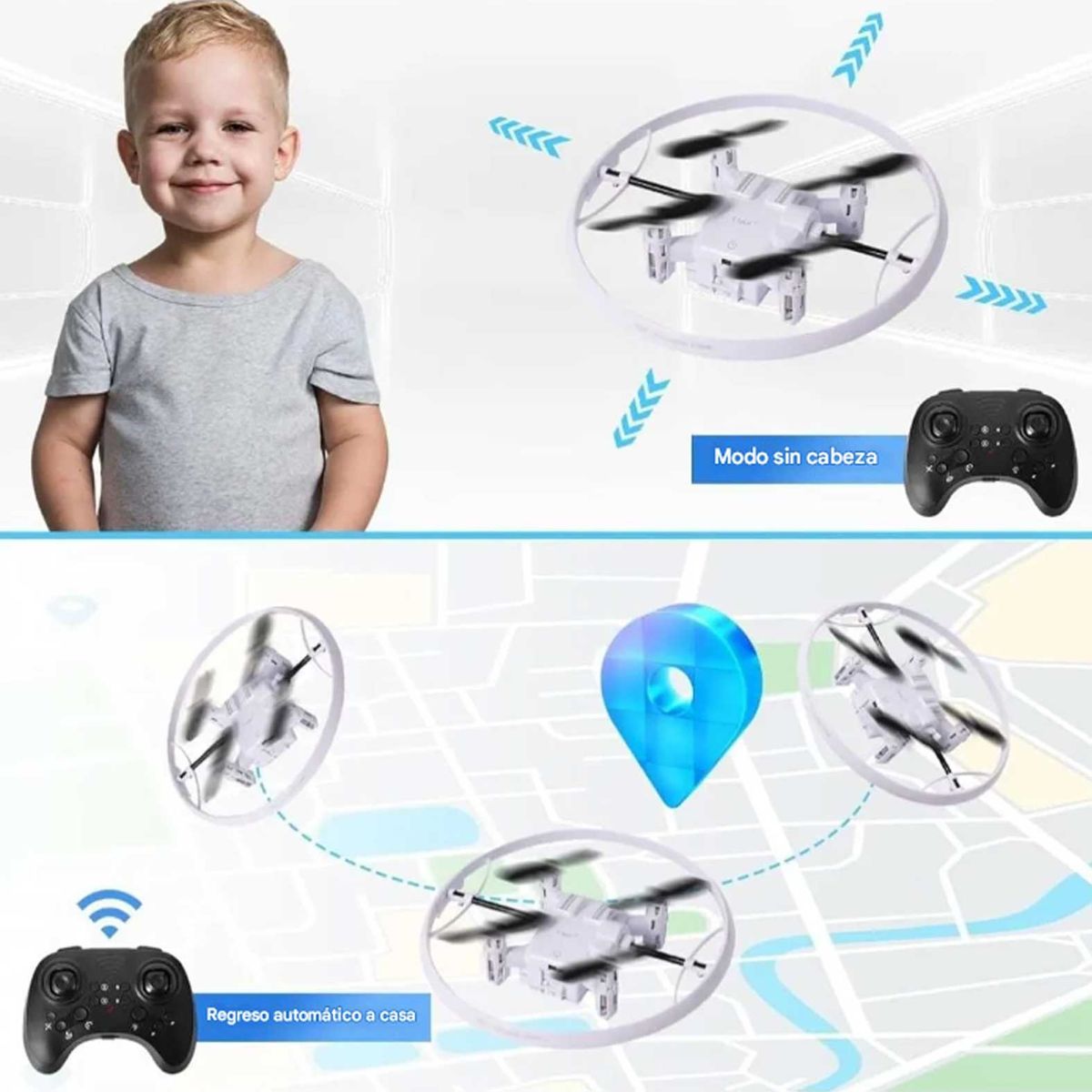 GENERICO - Drone Mini Dron De Luz Flykit Con Espectáculo De Luces Aéreas