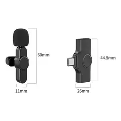 GENERICO - Micrófono Inalámbrico de Solapa Compacto y de Larga Duración