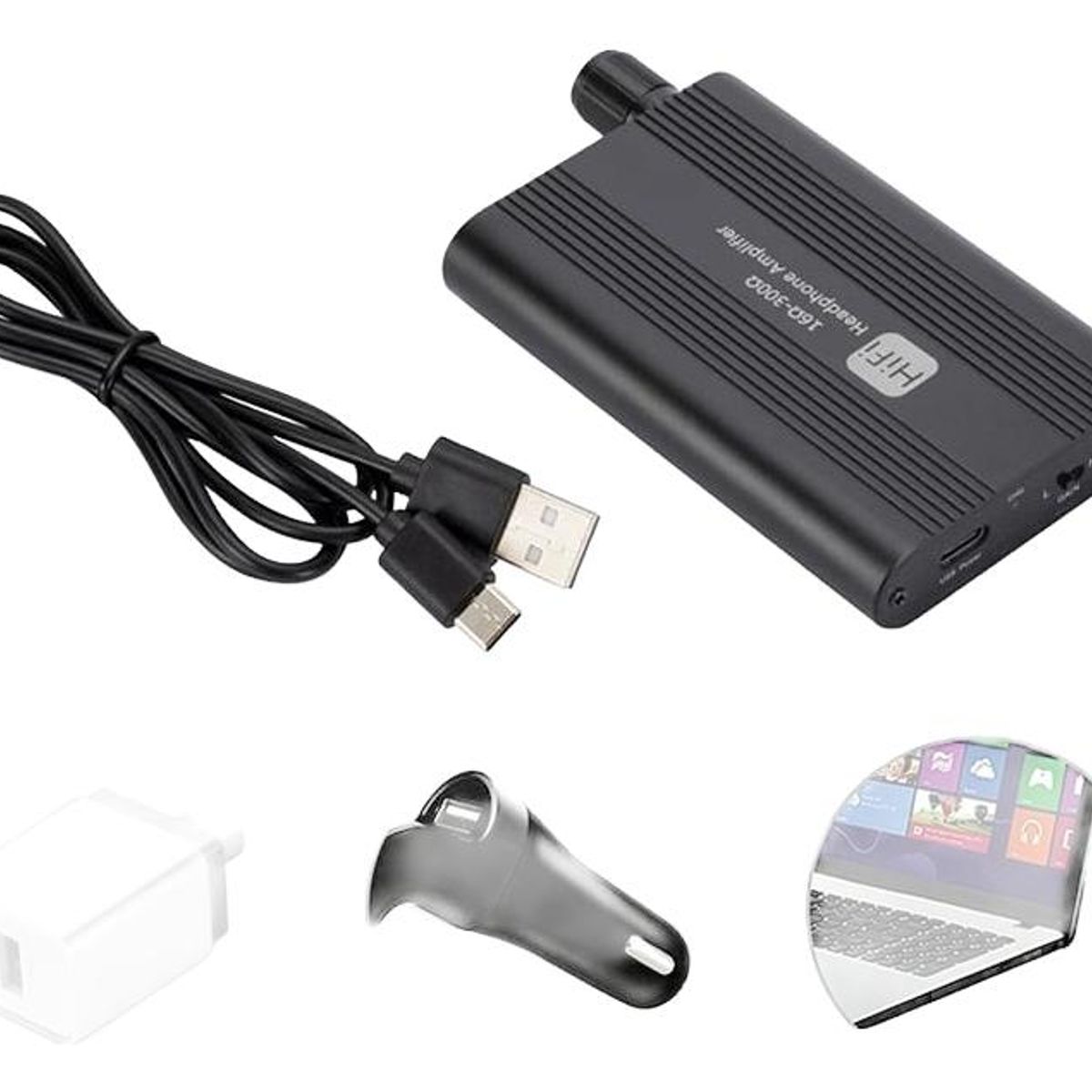 GENERICO - Amplificador Portátil de Auriculares con Sonido Nítido